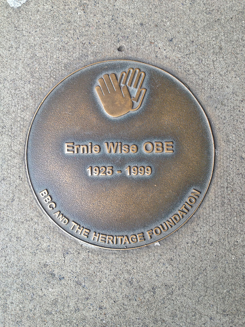 Ernie Wise blue plaque - Ernie Wise OBE   1925-1999