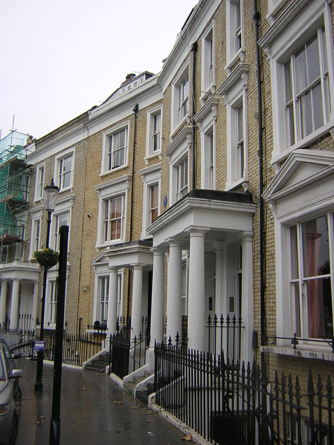 Hattie Jacques blue plaque - Hattie Jacques  1924-1980  comedy actress  lived here  1945-1980