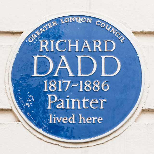 Richard Dadd blue plaque - Richard Dadd 1817-1886 painter lived here