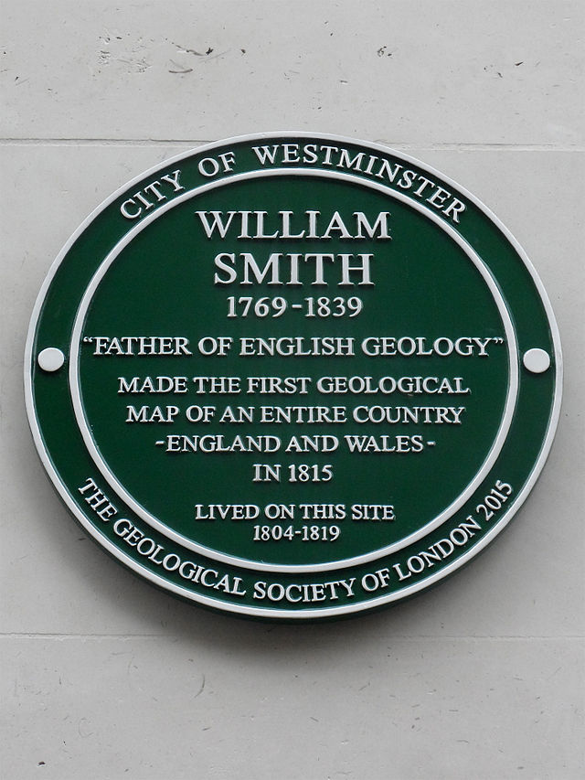 William Smith green plaque - William Smith 1769-1839 