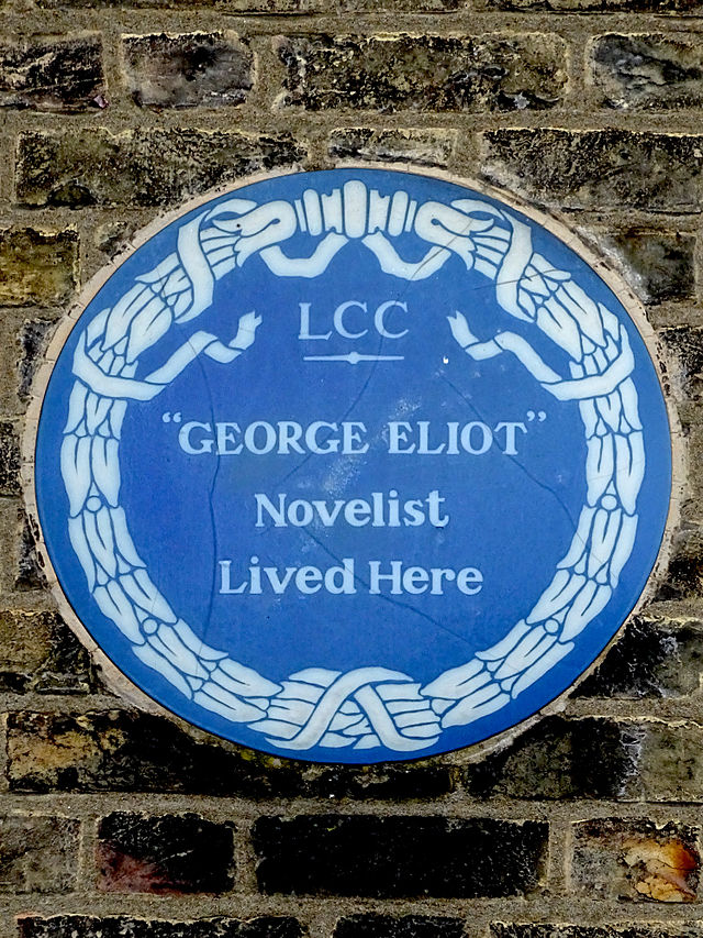 George Eliot blue plaque - 