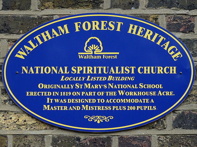Blue plaque № 41041 - Locally Listed building. Originally St Mary’s National School erected in 1819 on part of the Workhouse Acre. It was designed to accommodate a master and mistress plus 200 pupils.