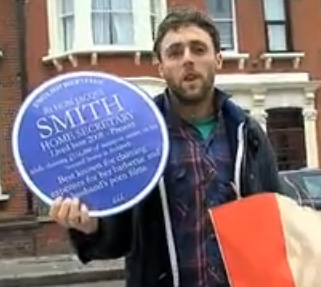 Jacqui Smith blue plaque - Rt Hon Jacqui Smith, Home Secretary lived here 2008-Present while claiming £116,00 of taxpayers money on her 'second' home in Redditch. Best known for claiming expenses for her barbecue and husband's porn films.