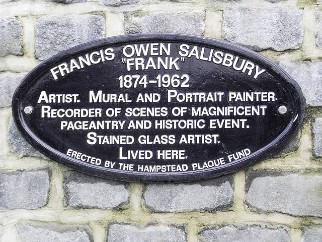 Francis Owen Salisbury black plaque - Francis Owen Salisbury 