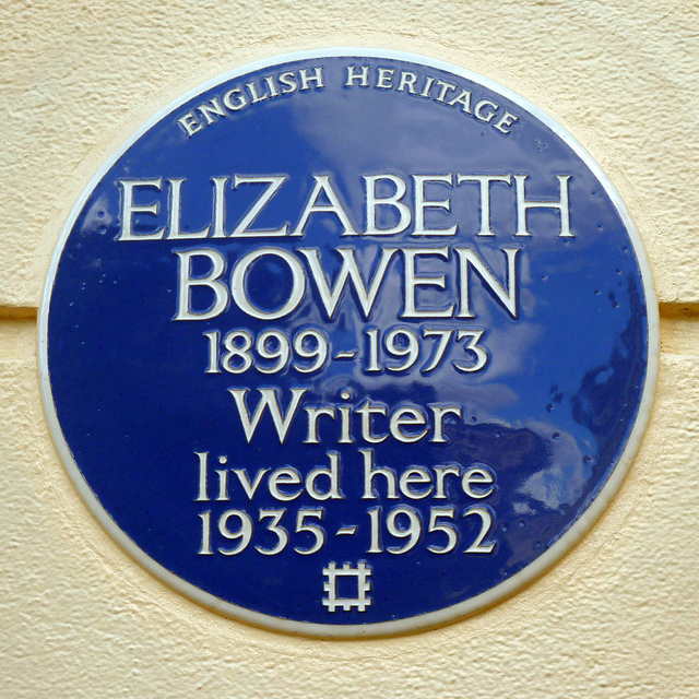 Elizabeth Bowen blue plaque - Elizabeth Bowen 1899 - 1973 writer lived here 1935 - 1952