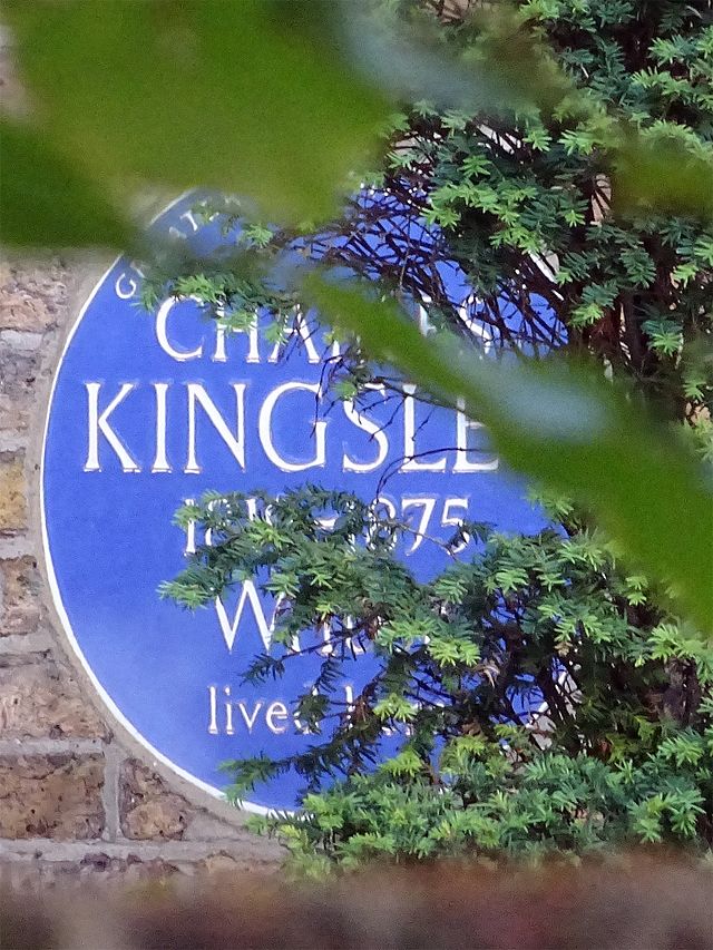 Charles Kingsley blue plaque - Charles Kingsley 1819-1875 writer lived here