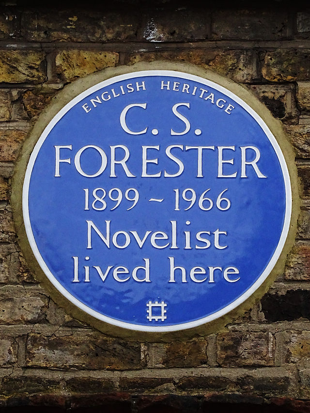 C. S. Forester blue plaque - C. S. Forester 1899-1966 novelist lived here