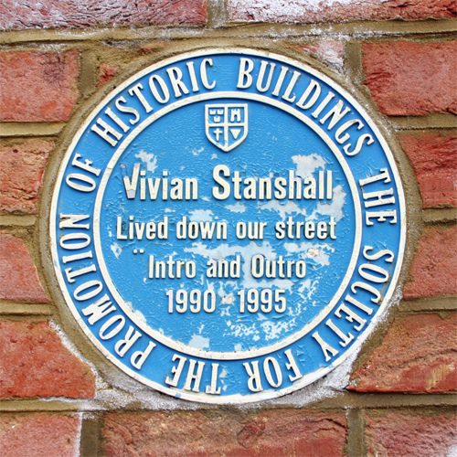Vivian Stanshall blue plaque - Vivian Stanshall, lived down our street 